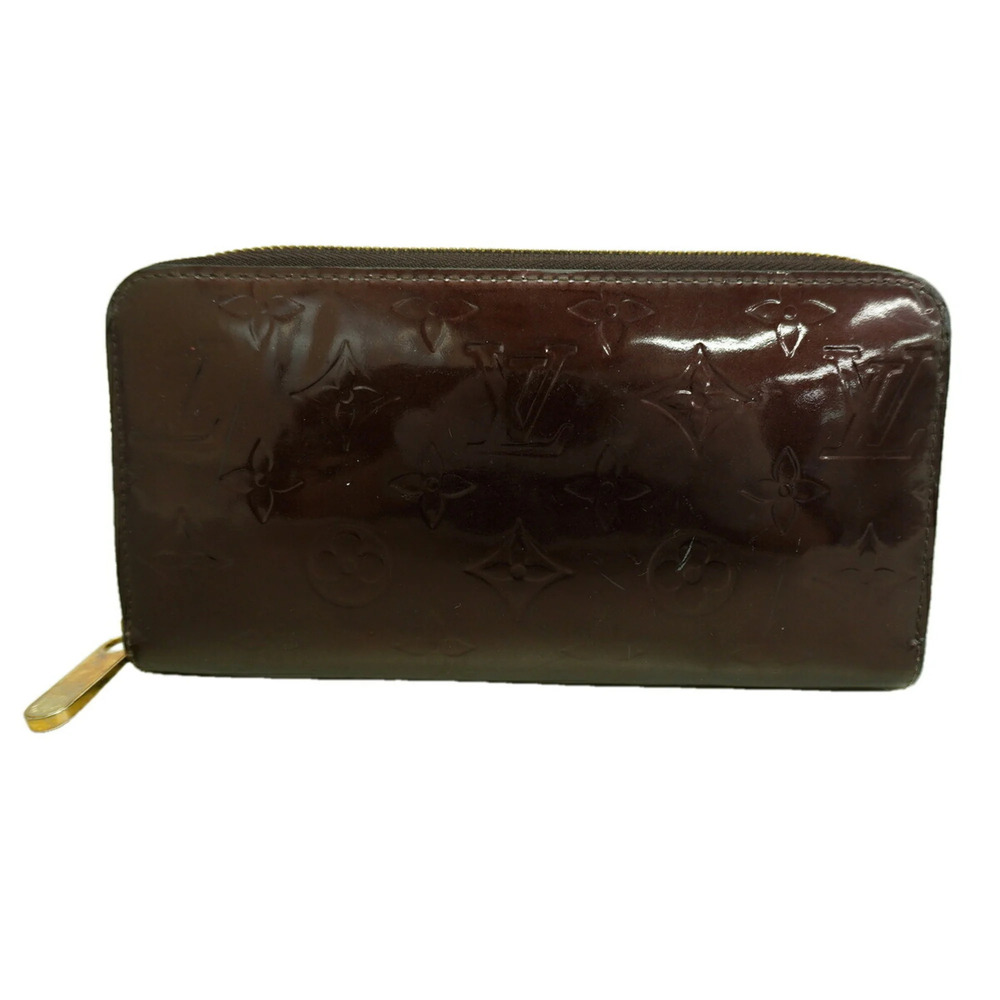 Louis Vuitton Vernis Zippy Wallet M93522 Amarante Women's Long